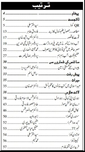 Urdu Science Monthly Title February 2020 Index